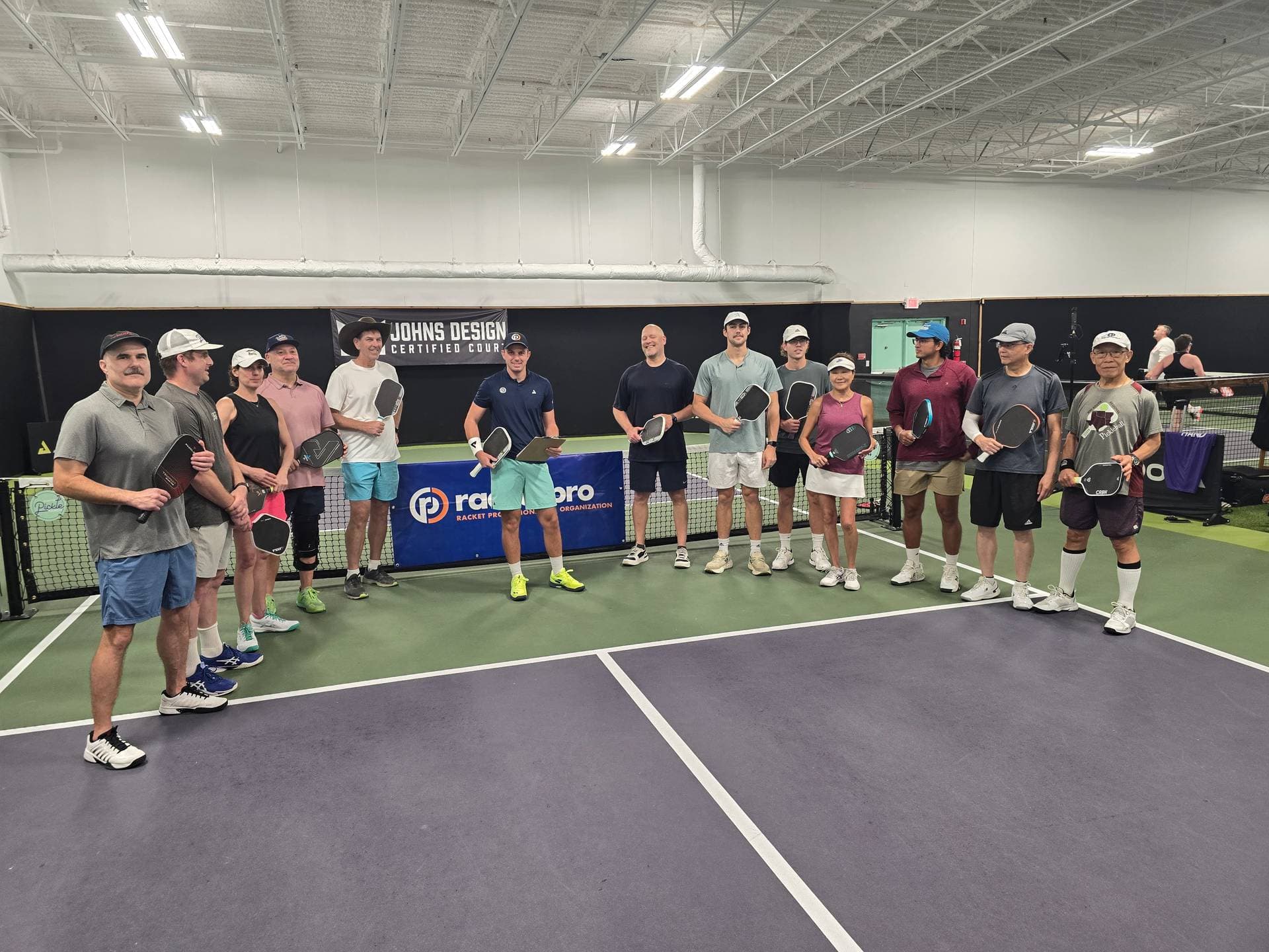 Racket sports player celebrating